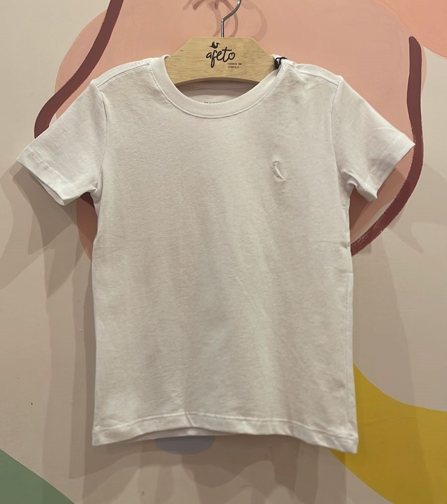 Camisa Manga Curta Reserva Infantil Menino Lisa Branco