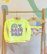 Biquini manga longa menina Rain Bow