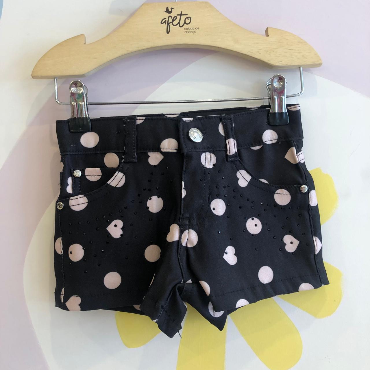 Shorts menina infantil Diversos Tam 1