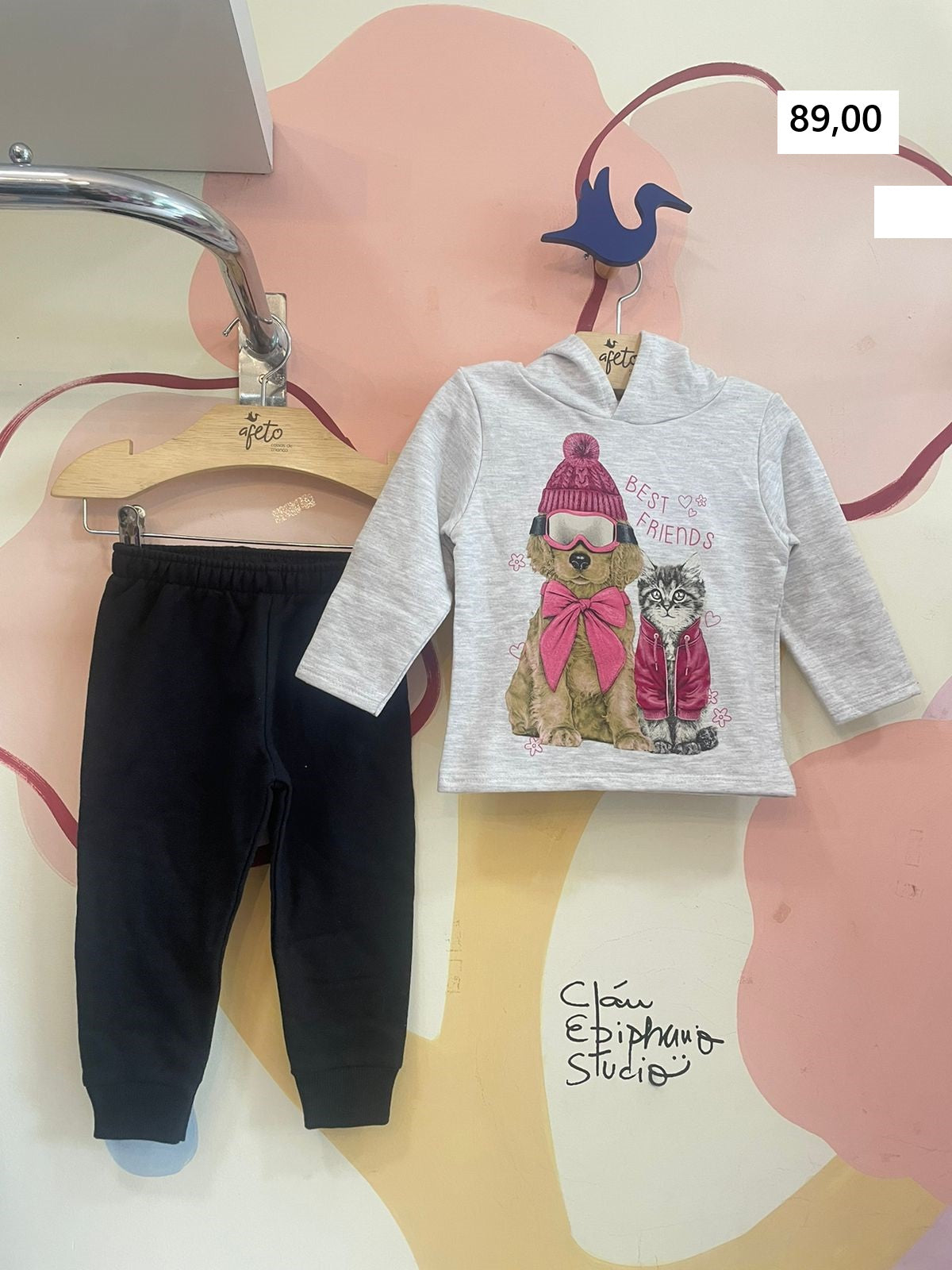 Conjunto Manga Longa Calça menina Flanelado meninas