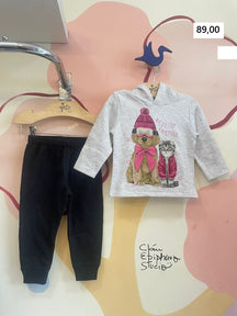 Conjunto Manga Longa Calça menina Flanelado meninas