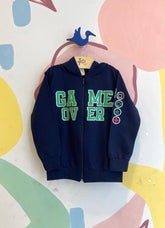 Jaqueta Manga Longa menino Game Over Com Touca