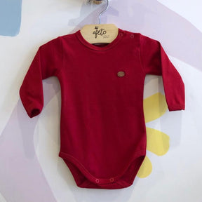 Body manga longa Bebe unissex Mini & Co Liso