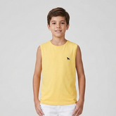 Camiseta Regata menino infantil Acostamento amarelo