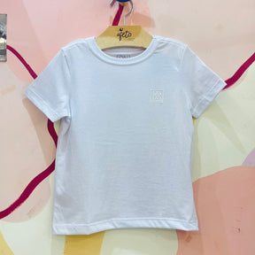 Camiseta manga curta Onda Kids Liso Branco