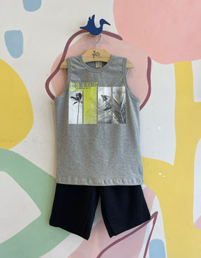 Conjunto Regata Shorts Menino Hrradinhos Surf