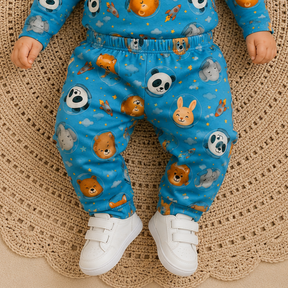 Calça Térmica Menino Bebê Astronauta Pingo Lele