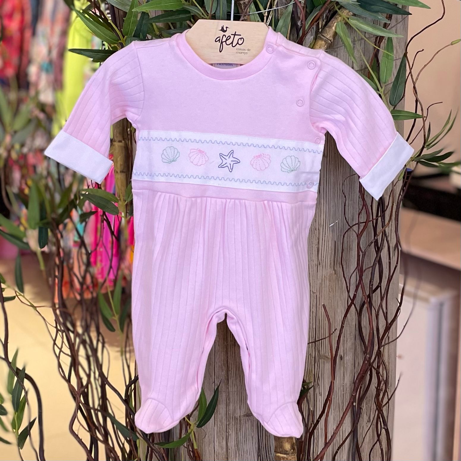 Macacao Manga Longa Bebe Baby Fashion Fem Suedine