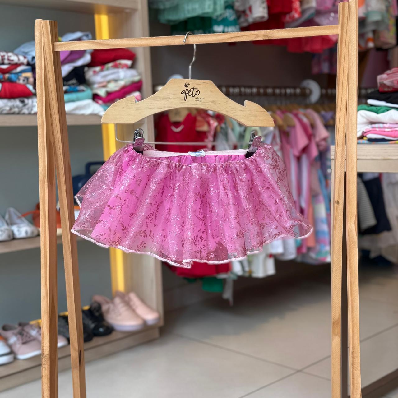 Saia menina Bailarina Rosa