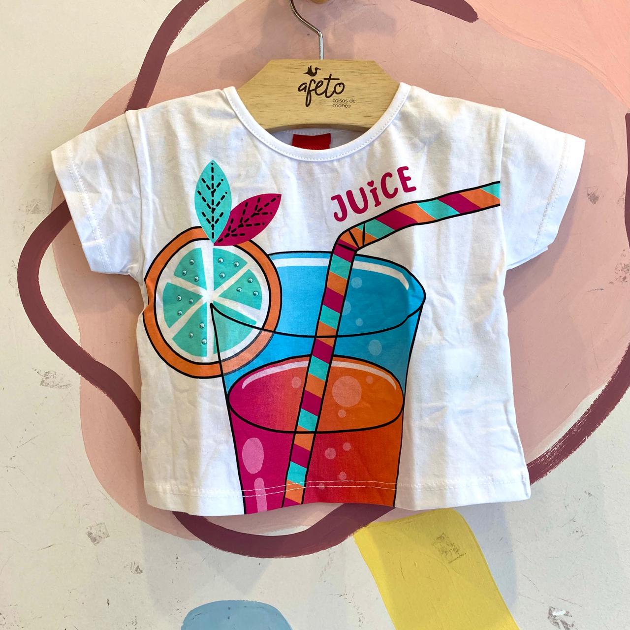 Blusa Manga Curta menina Diversos Tam 2 e 3