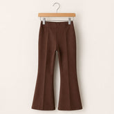 Calça Feminina Infantil Zahara Flanelada Menina Marrom