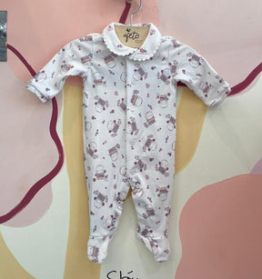 Macacao manga longa Menina Mini & Co Corujinha