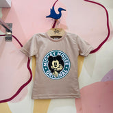 Camiseta Menino Mickey selo Disney manga curta nude