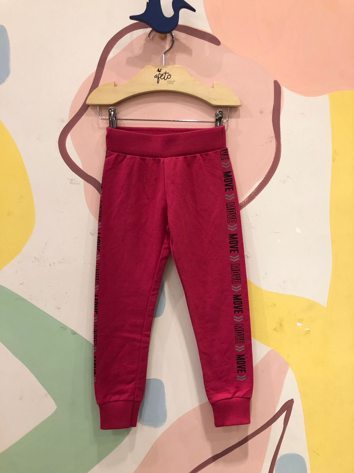 Calça menina infantil Moletinho Tam 4