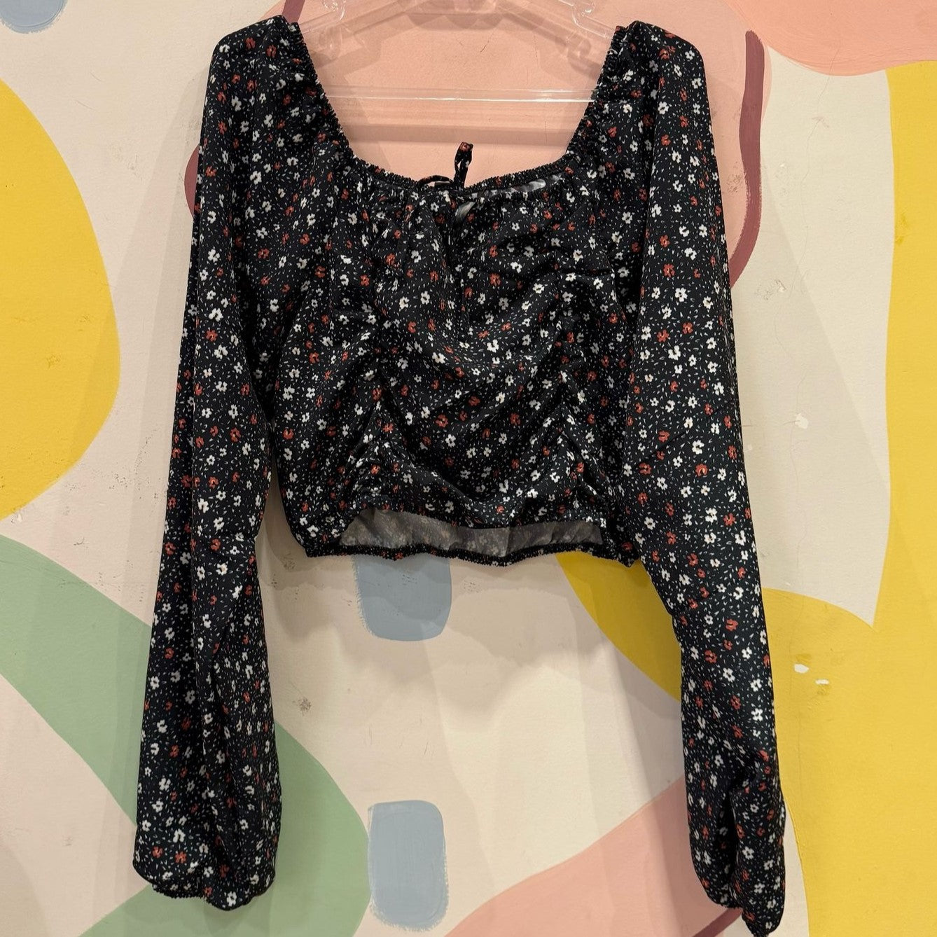 Blusa Manga Longa menina flores It Girl