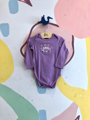 Body manga longa Bebe Menina Hering Today Lilas