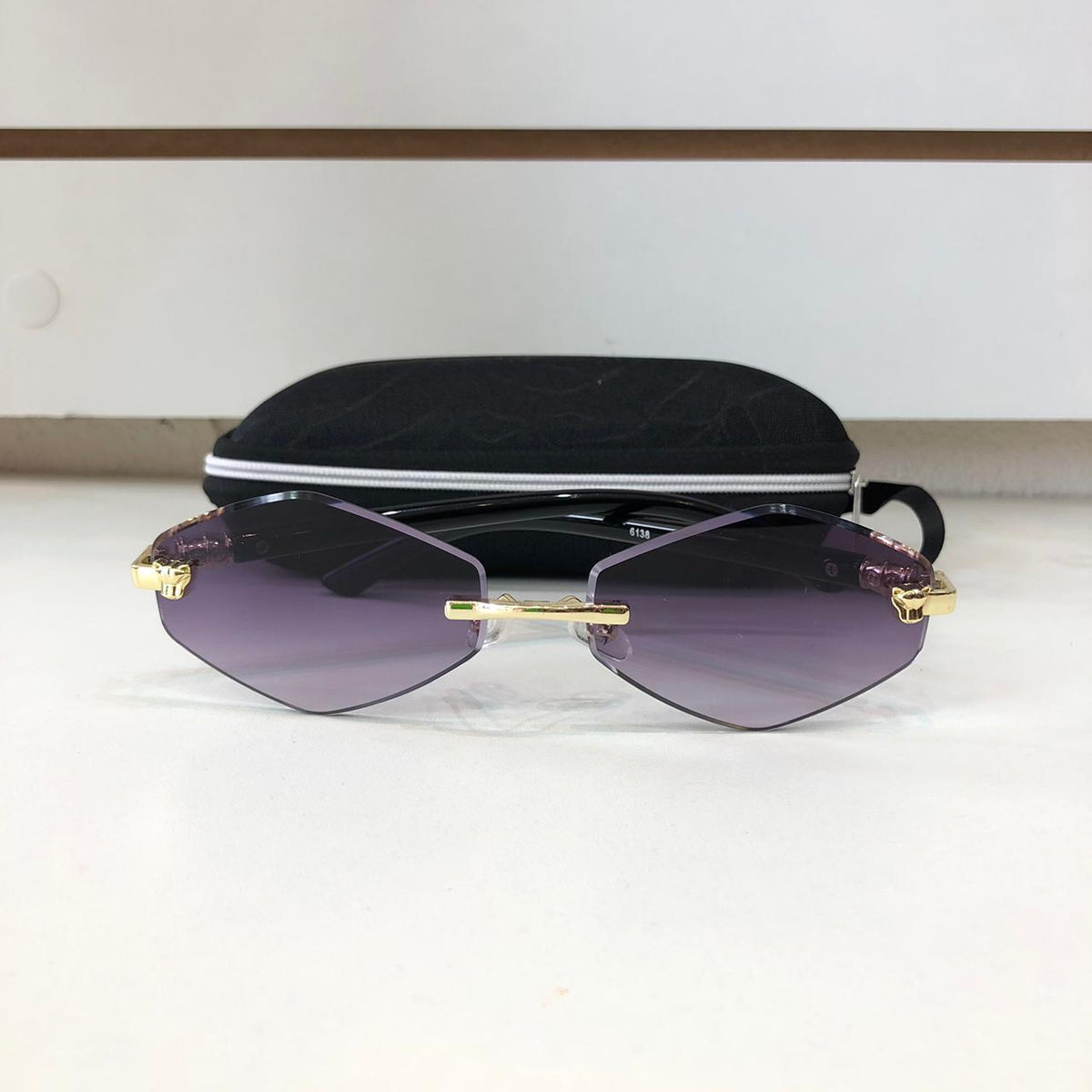 Oculos de Sol Ana Oval Dourado Adulto