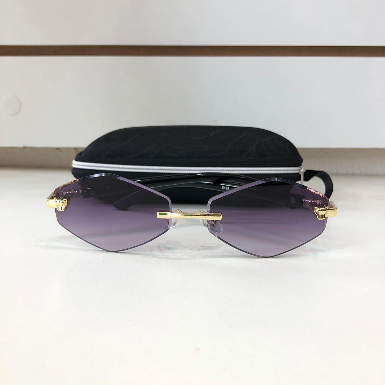 Oculos de Sol Ana Oval Dourado Adulto