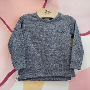 Camiseta manga longa menino Kaiani Mescla