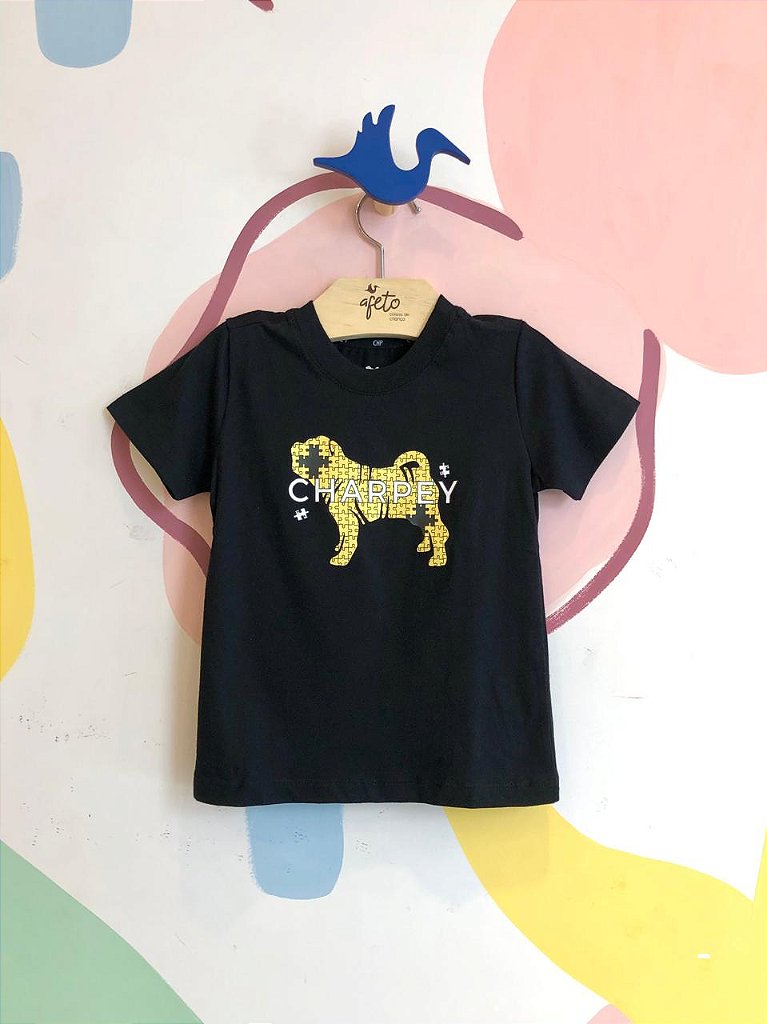Camiseta Manga Curta Charpey Infantil Menino Quebra-Cabeca