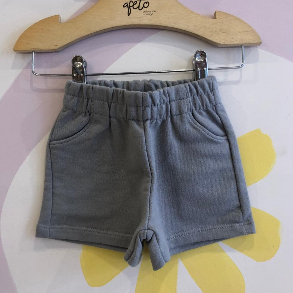 Shorts Infantil Menina Milon Cinza
