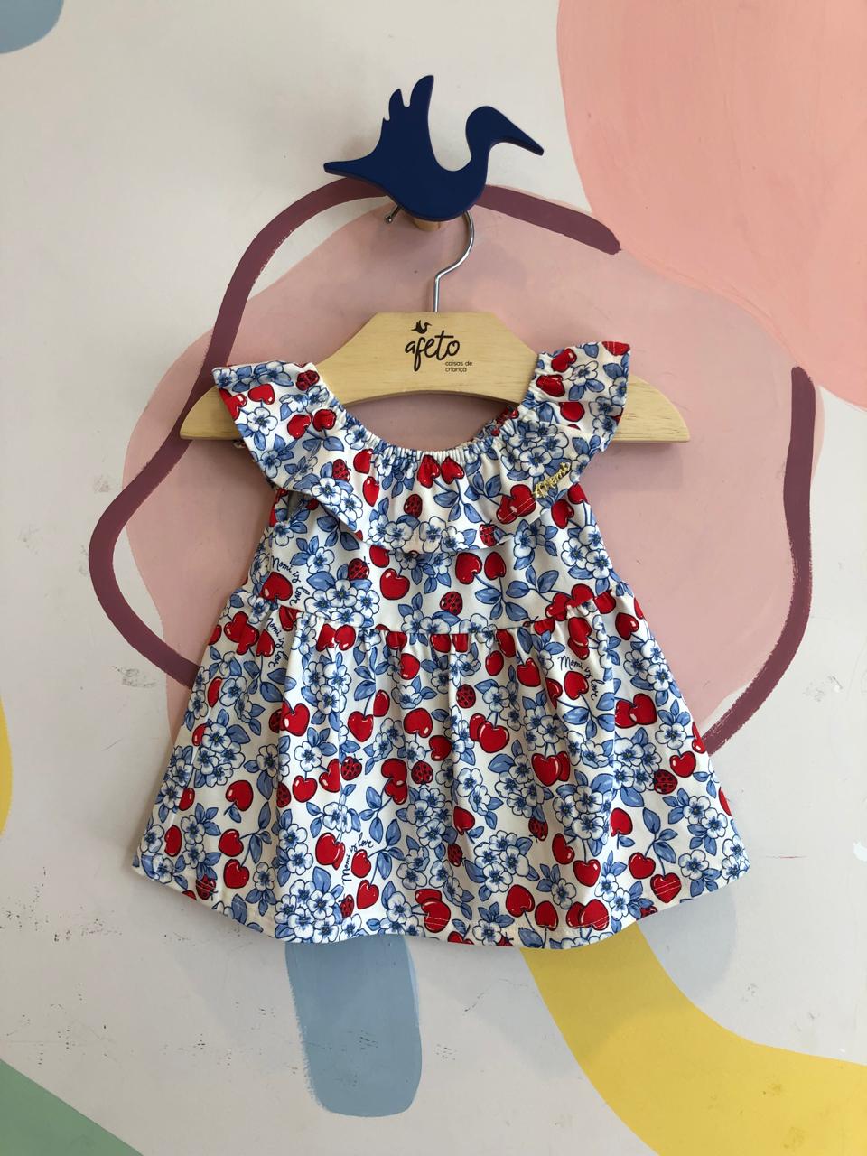 Vestido Regata Menina Momi Cereja