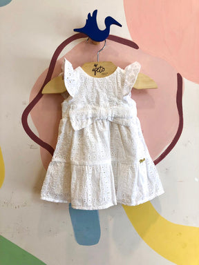 Vestido Manga Curta Menina Momi Laise Laco