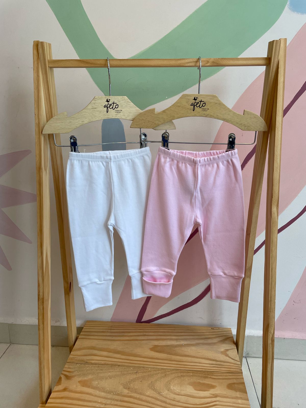 Kit Calça Bebe Baby Fashion Infantil menina Suedine Lisa