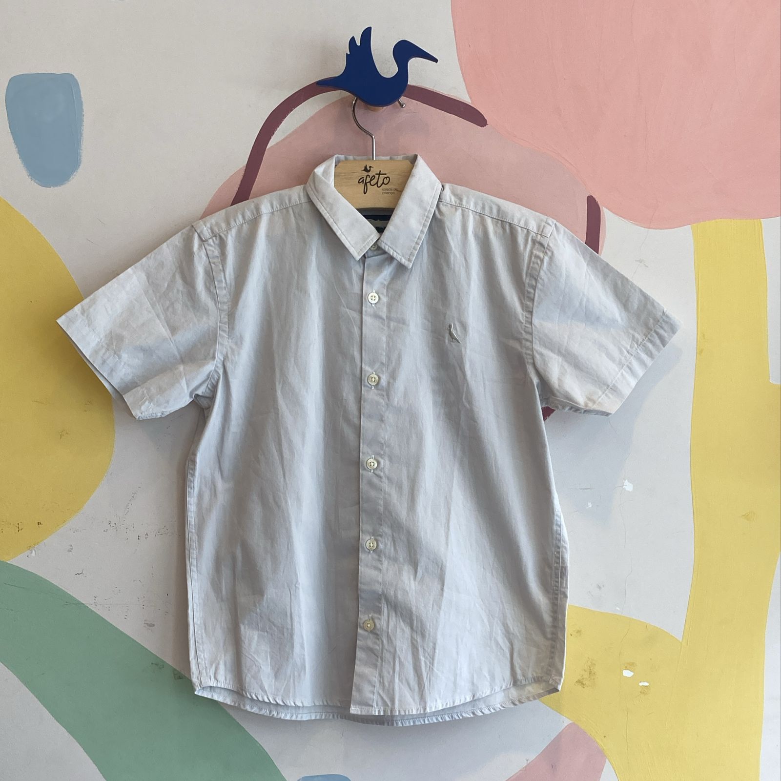 Camisa manga curta Reserva menino Cinza