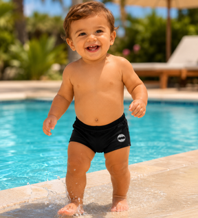 Sunga Menino Infantil Boxer Lisa Preto