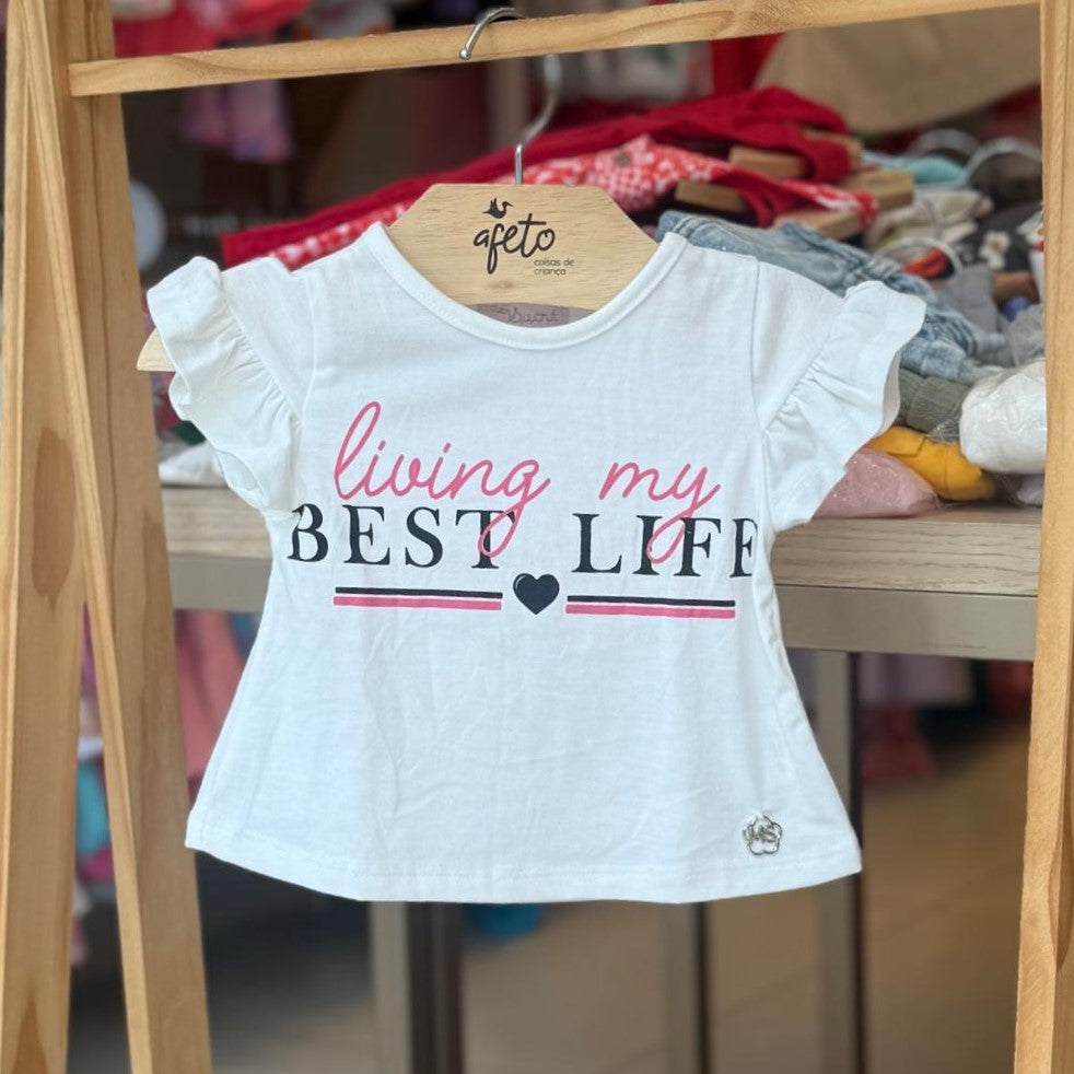 Blusa Manga Curta menina Diversos Tam 1