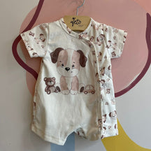 Macaquinho Manga Curta Upi Uli Infantil bebê menino