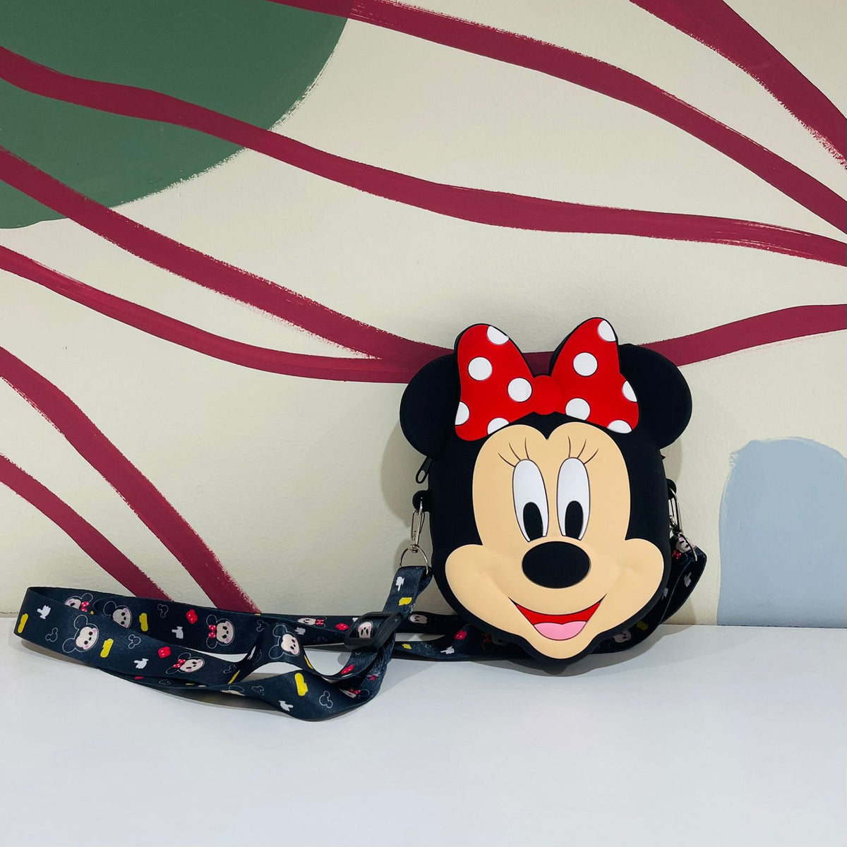 Bolsa Fem Minnie Face Silicone