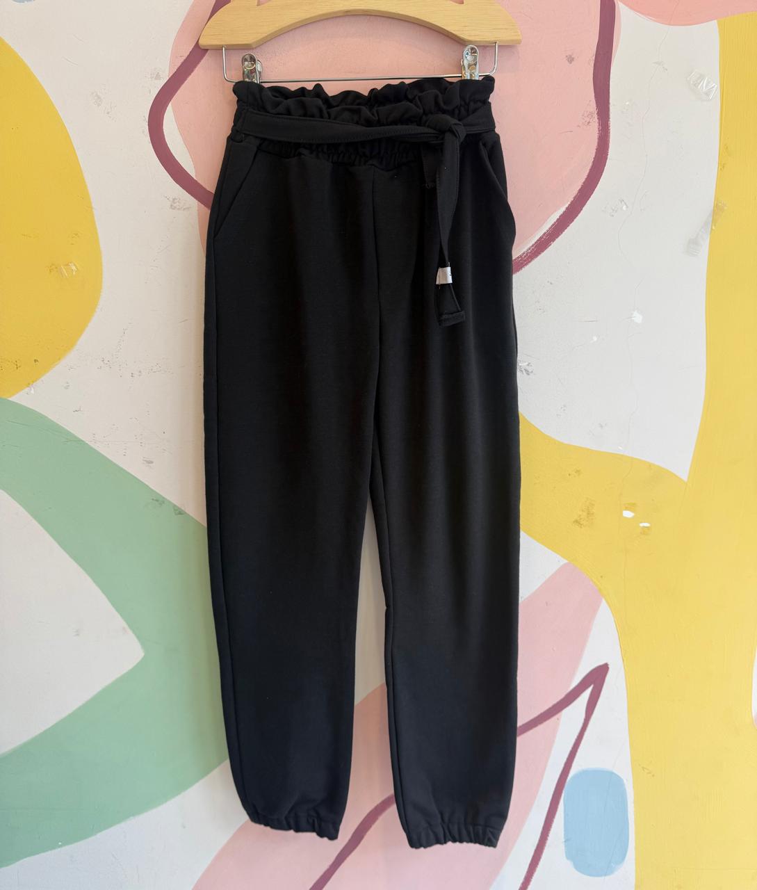 Calça menina Clochard Moletinho Preto