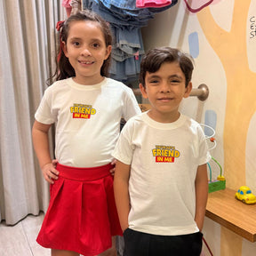 Camiseta Infantil Unissex Manga Curta Off Toy Story e Jesus