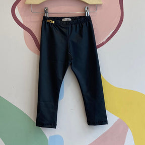 Calça Yoyo Fem Infantil Courino Preto