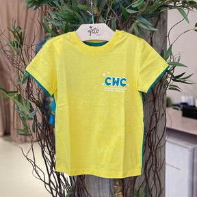 Camiseta Manga Curta Charpey Infantil Copa Amarelo