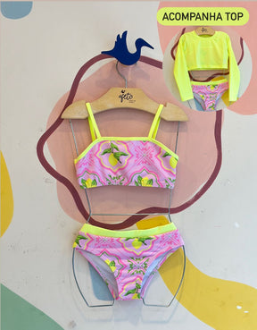 Biquini manga longa menina Biquini 3 Pcs o