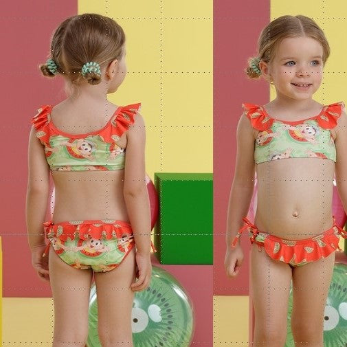 Biquini menina Mon Sucre Magali com Babado