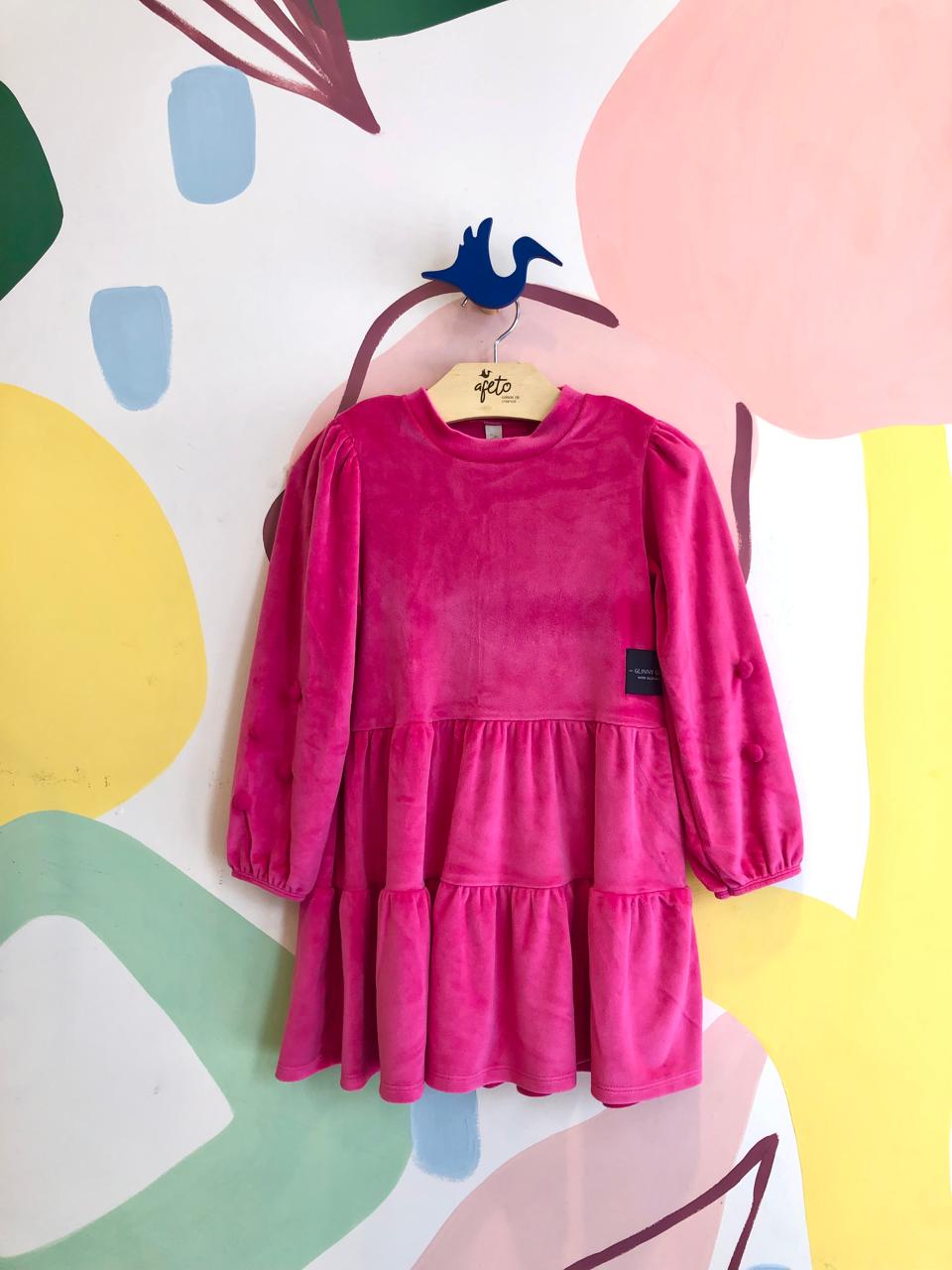 Vestido manga longa menina Boca Grande 3 Marias Plush