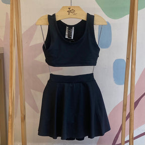 Saia Marujos & Sereias Menina Praia Ginastica com Shorts Preto