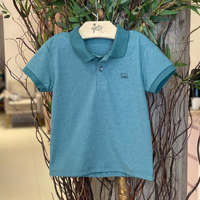 Camiseta Polo Manga Curta Biogas Infantil Menino