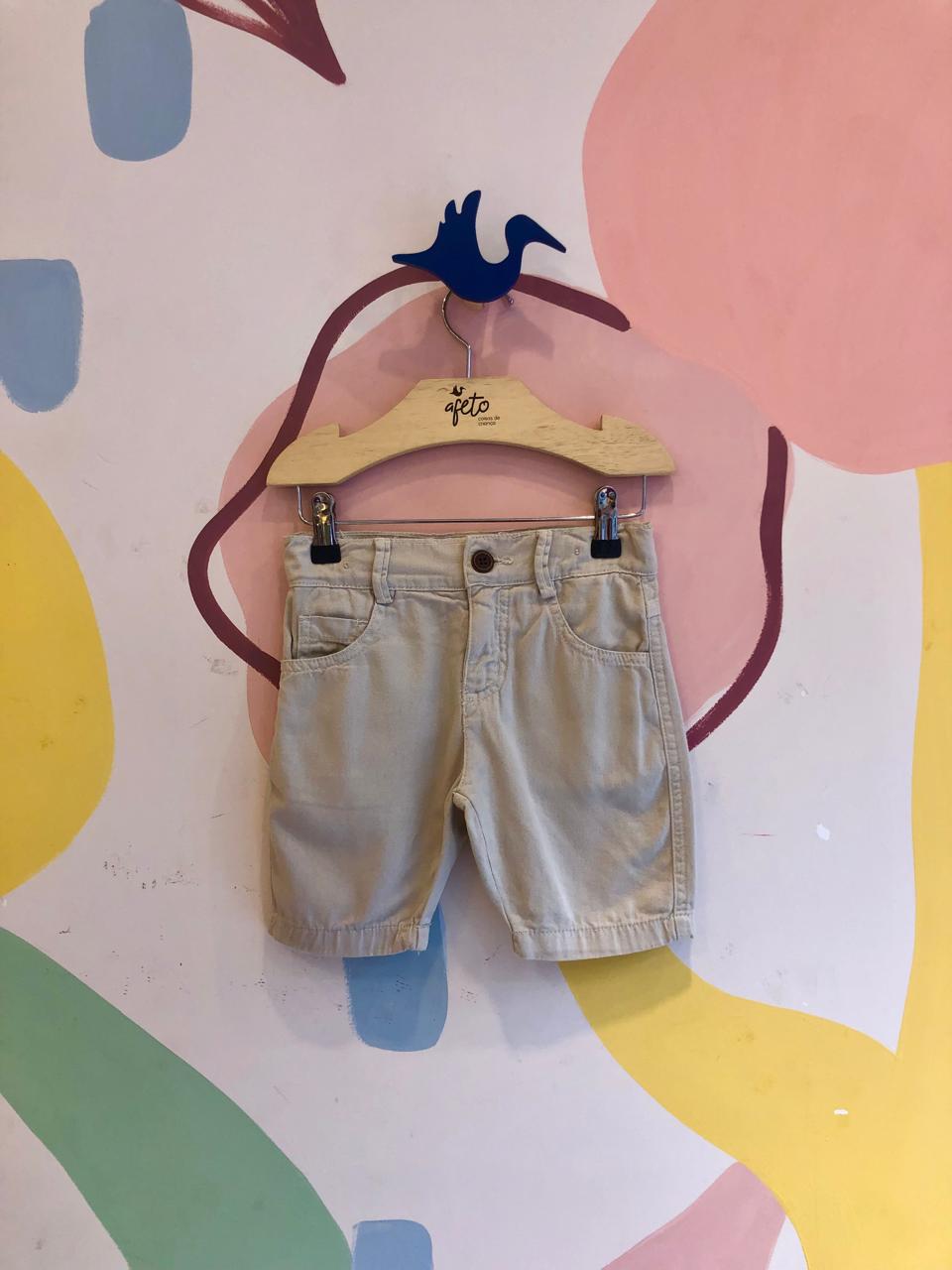 Bermuda Biogas Infantil menino Sarja com Elastano