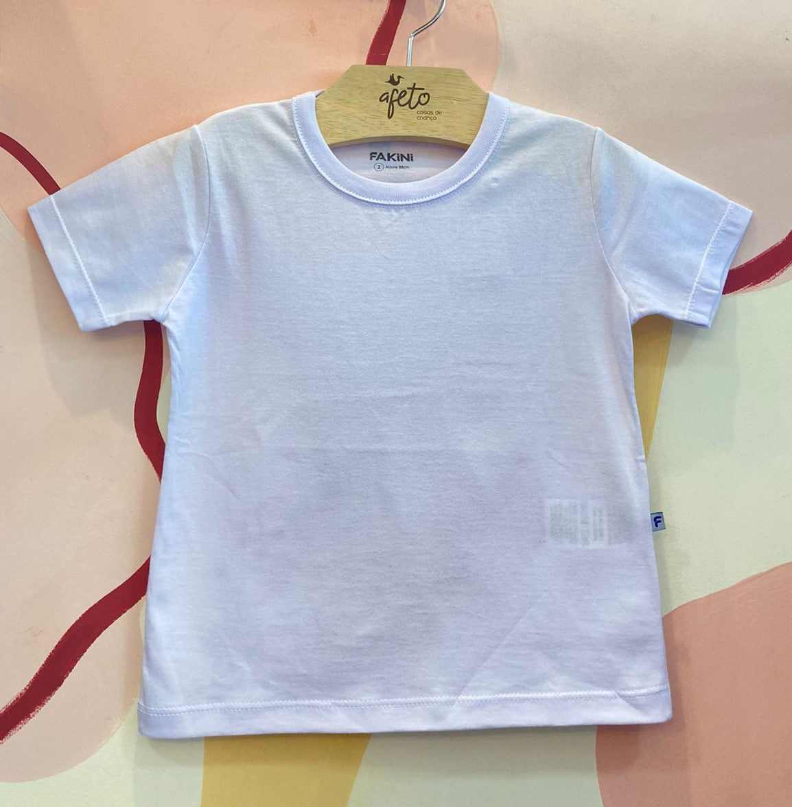 Camiseta Manga Curta Fakini Infantil Menino Basica
