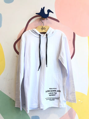 Blusa Manga Longa meninocom Touca Slow