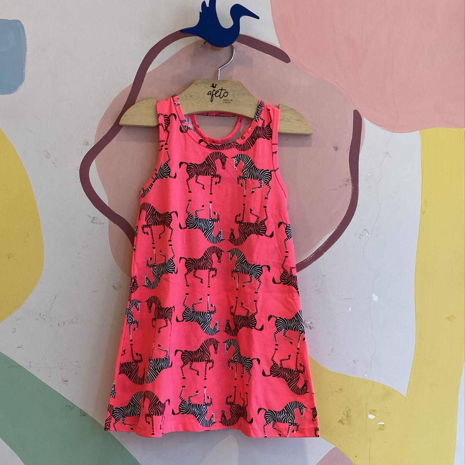 Vestido Regata menina infantil Tam 4 e 6