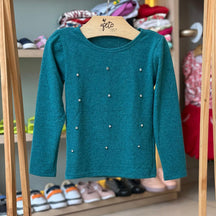 Blusa Manga Longa menina Perola