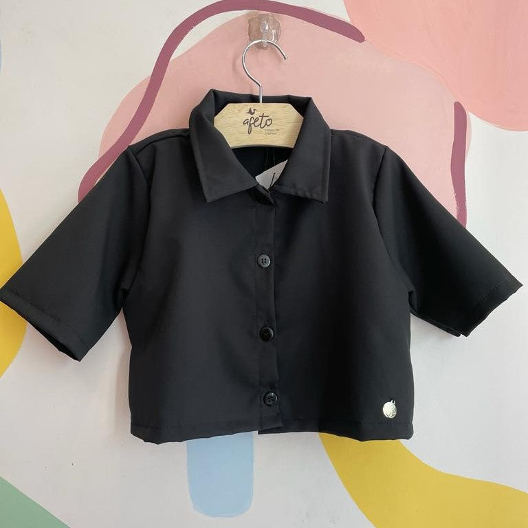 Camisa Jaslyn Infantil Menina Cropped Lisa