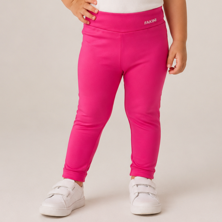 Calça Infantil Menina Térmica Rosa Fakini