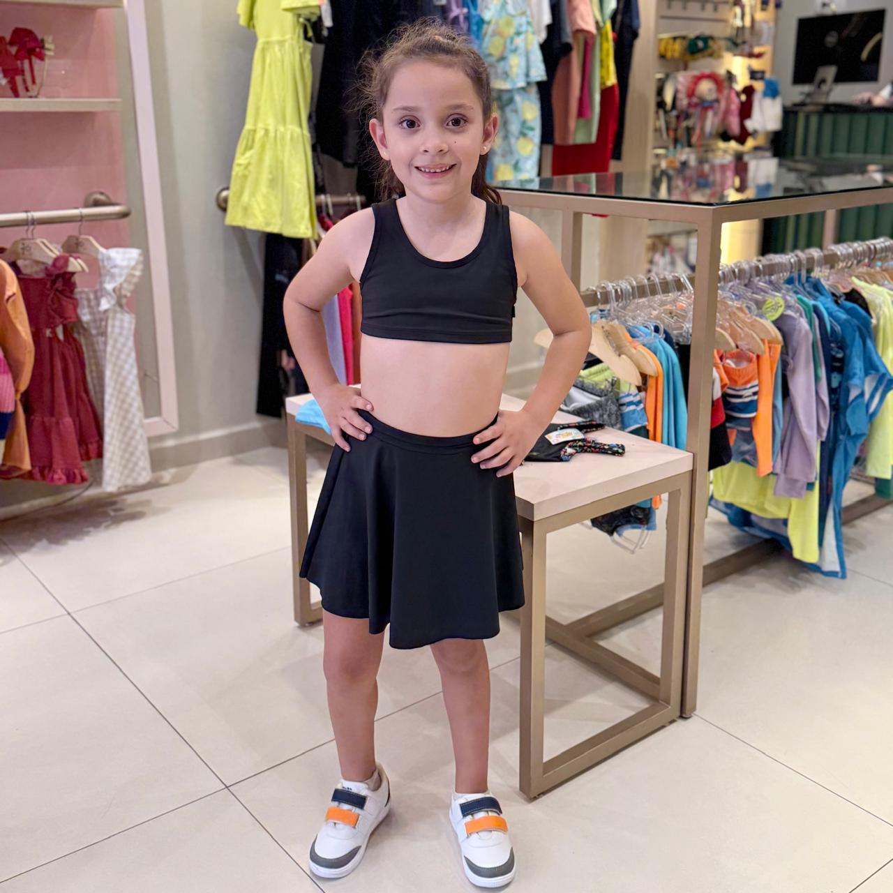 Saia Marujos & Sereias Menina Praia Ginastica com Shorts preto